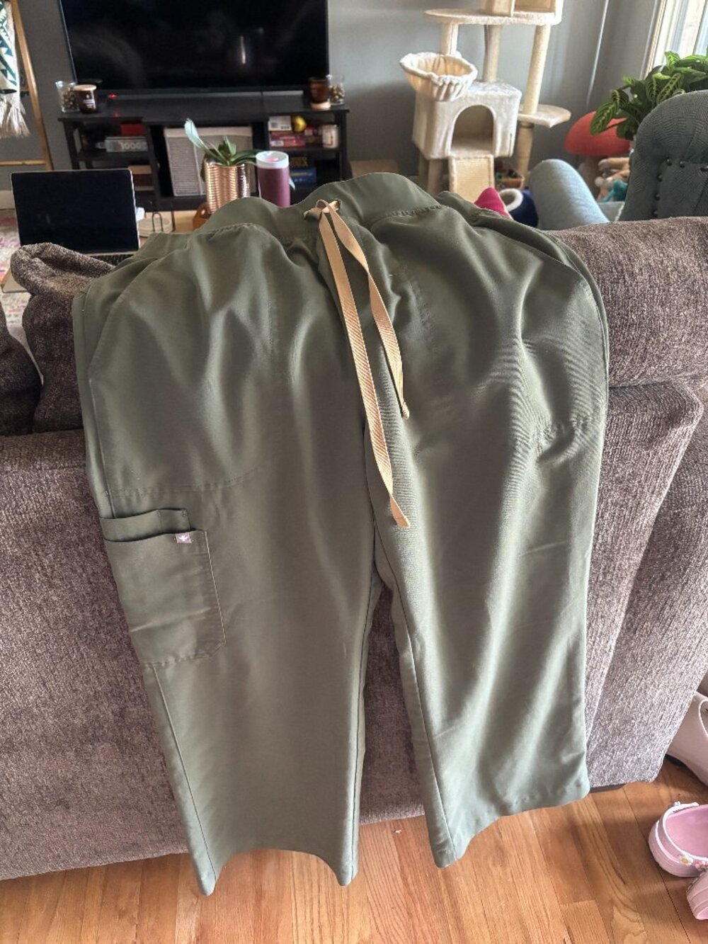 Figs Moss Isabel Wide Leg Medium Petite Pants
